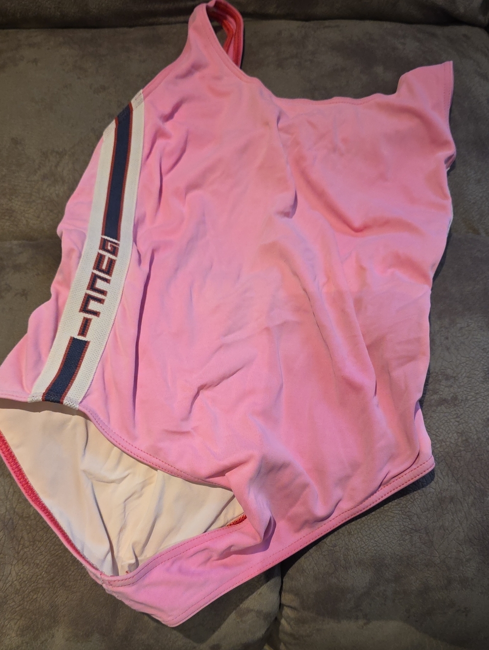 Gucci Pink One-Shoulder Kids Swim Bikini